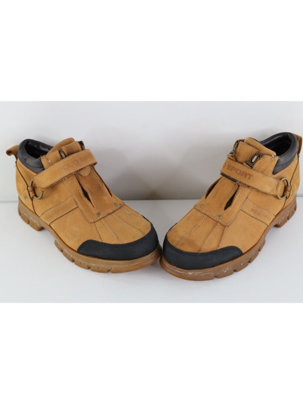 Vintage 90s Polo Sport Ralph Lauren Mens 12 D Suede Leather Ankle Duck Boots